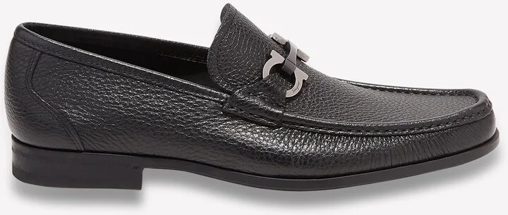 Gancini Ornament Loafers in Calf Leather