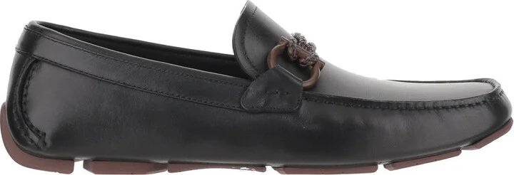 Gancini Ornamented Driver Loafers