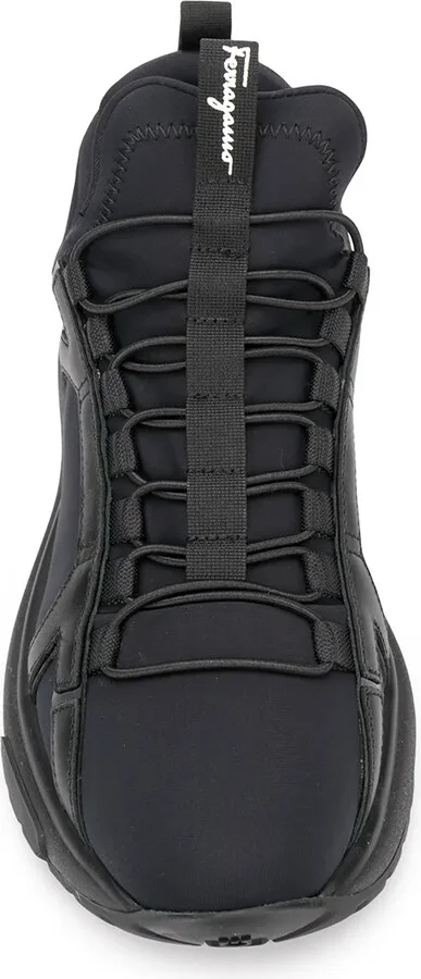 Gancini-panel low-top neoprene trainers - Image 4