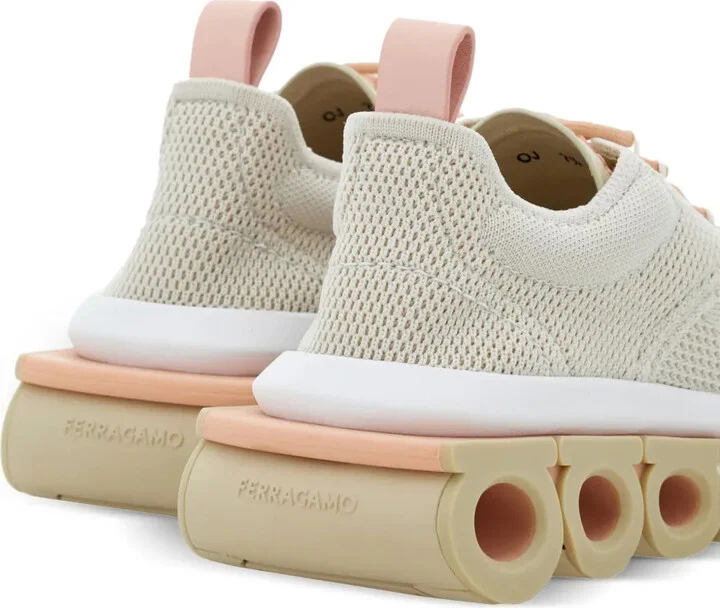 Gancini panelled sneakers - Image 3