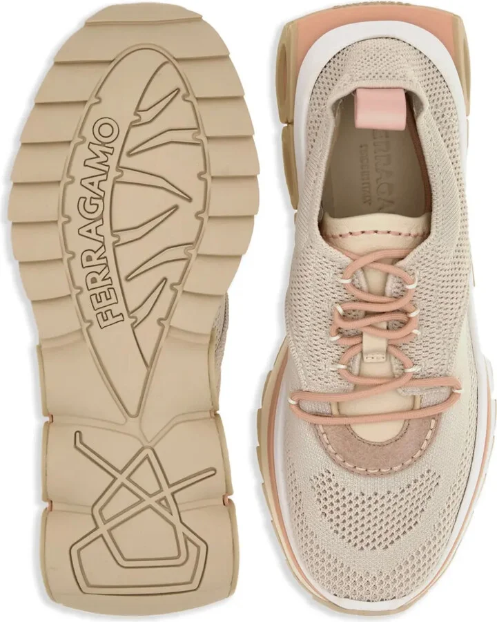 Gancini panelled sneakers - Image 5