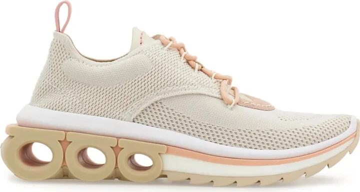 Gancini panelled sneakers