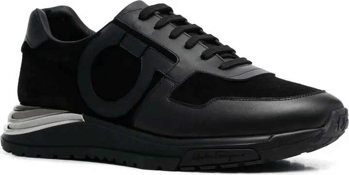 Gancini-patch lace-up sneakers - Image 2