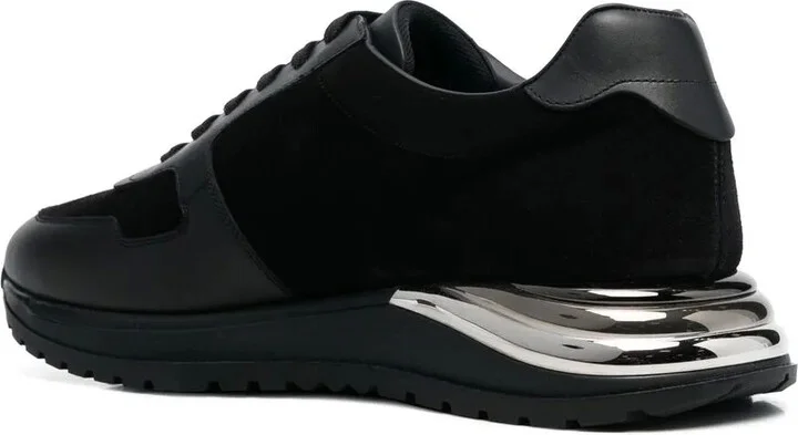 Gancini-patch lace-up sneakers - Image 3