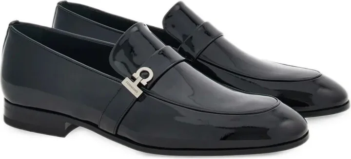 Gancini patent-leather loafers - Image 2