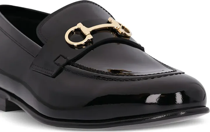 Gancini patent-leather loafers - Image 2