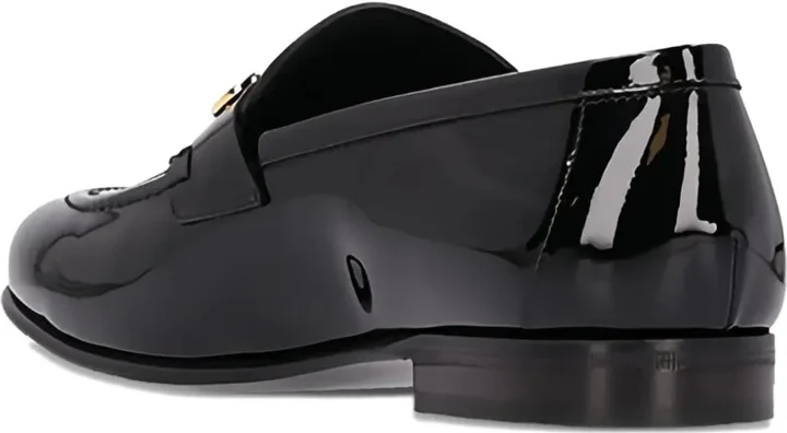 Gancini patent-leather loafers - Image 3
