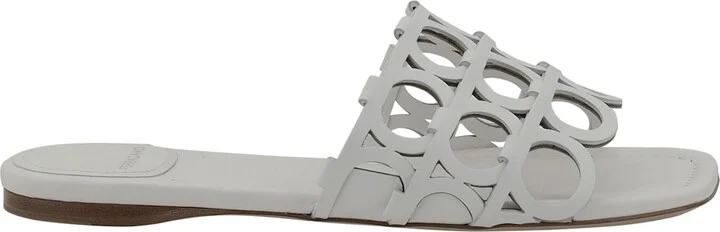 Gancini Pattern Sandals
