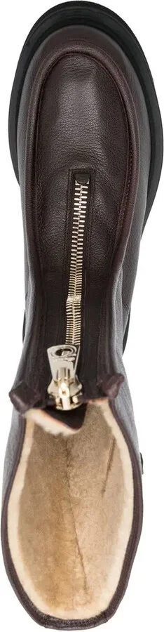 Gancini-plaque ankle boots - Image 4