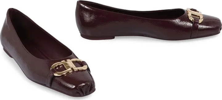Gancini-plaque ballet flats - Image 2