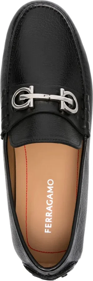 Gancini-plaque driver shoes - Image 4
