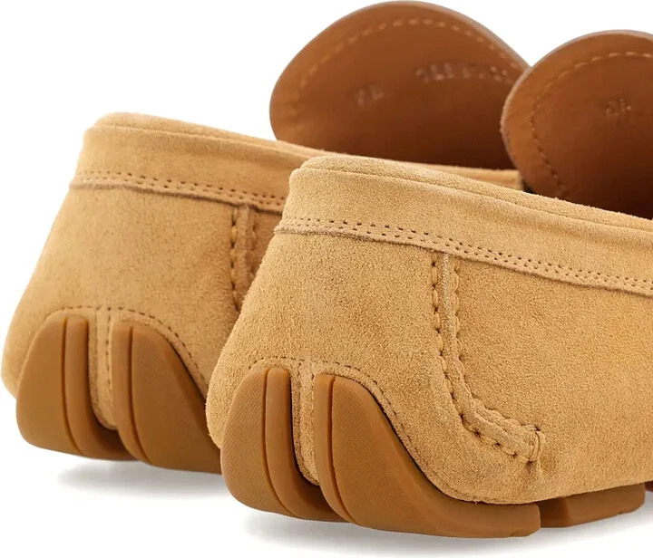 Gancini-plaque leather driver shoes - Image 3
