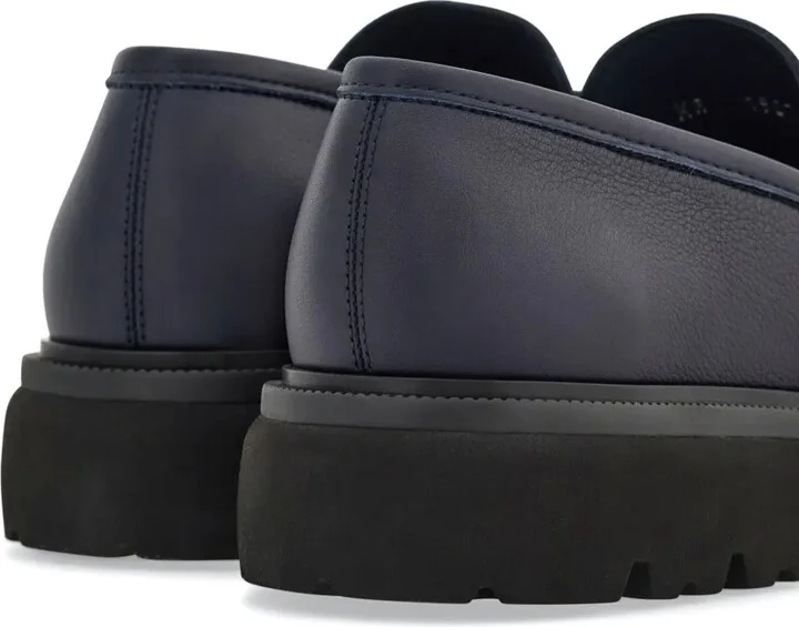 Gancini-plaque leather loafers - Image 3