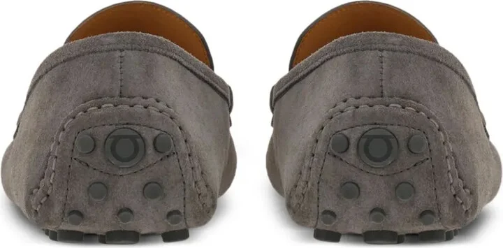 Gancini-plaque leather loafers - Image 3
