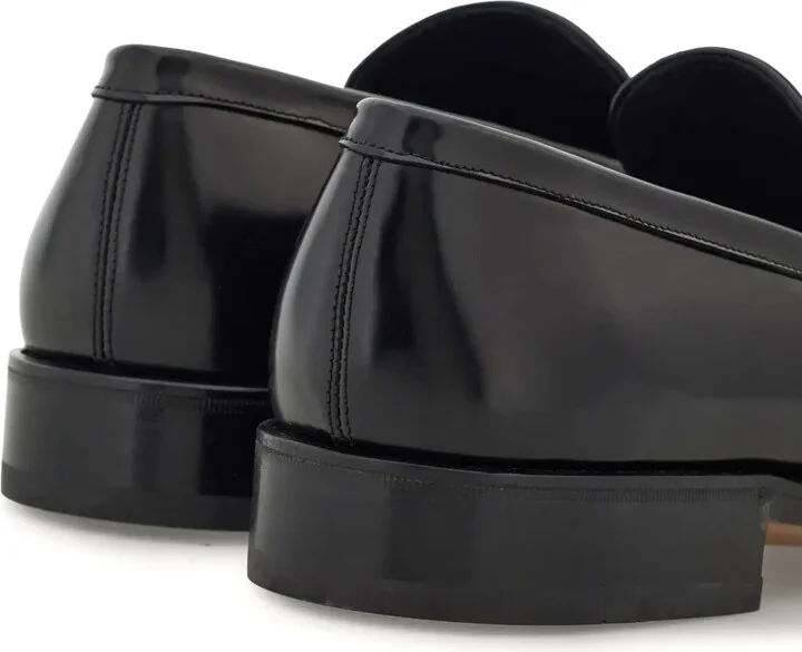 Gancini-plaque leather mocassins - Image 3