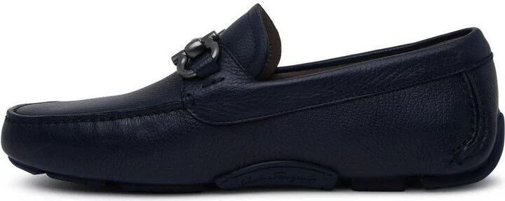 Gancini Plaque Loafers - Image 2