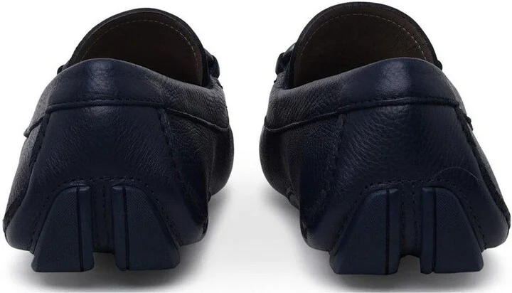 Gancini Plaque Loafers - Image 4