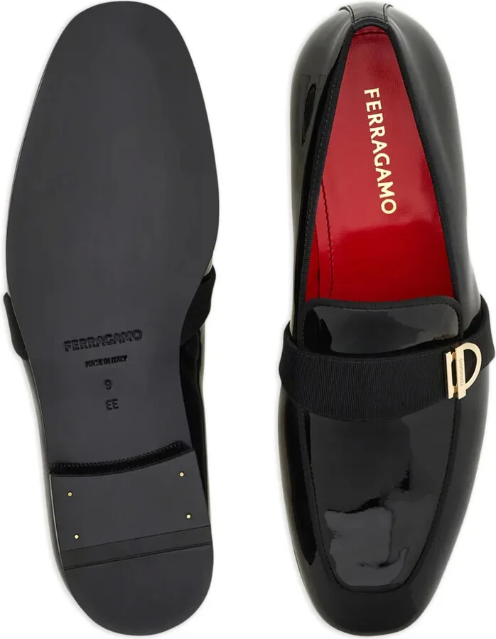 Gancini-plaque loafers - Image 4