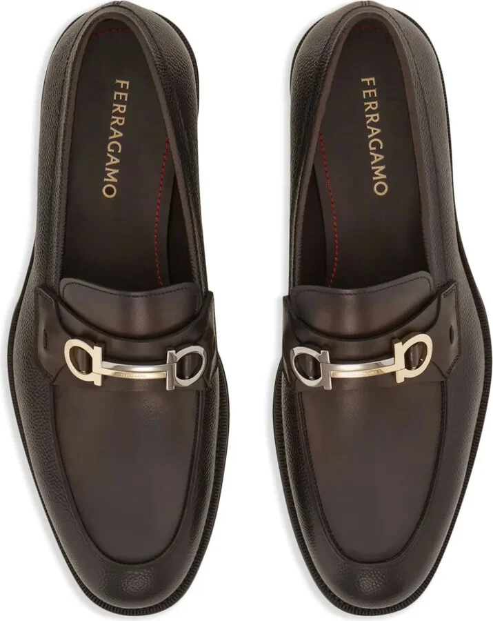 Gancini-plaque loafers - Image 4