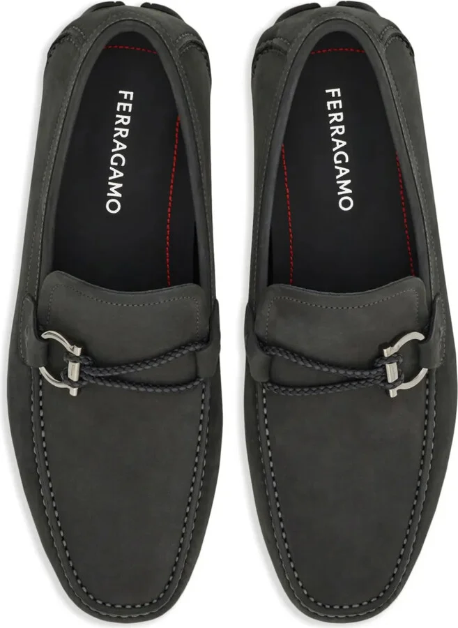 Gancini-plaque loafers - Image 4