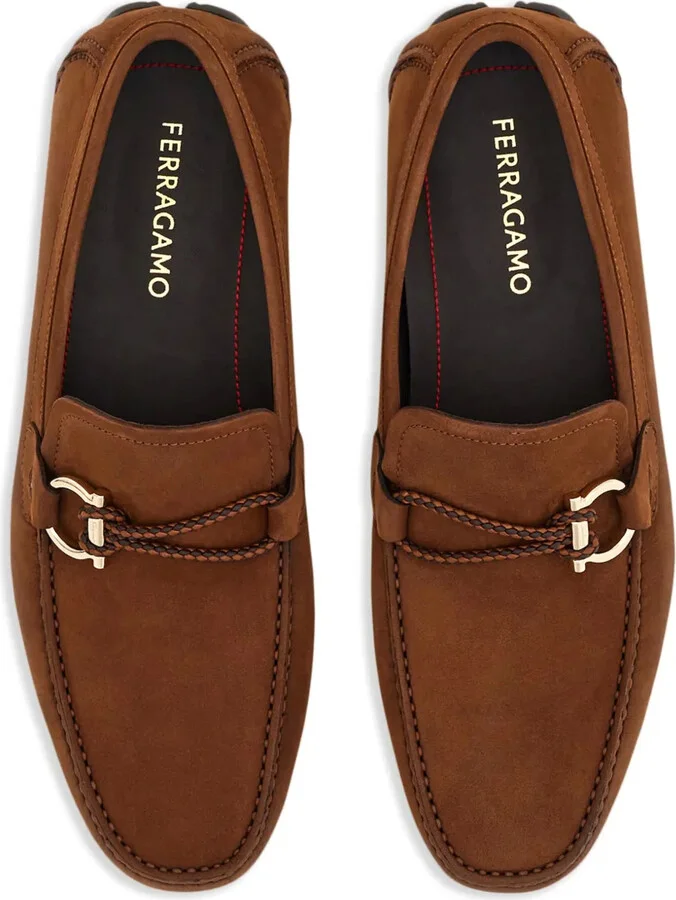 Gancini-plaque loafers - Image 3