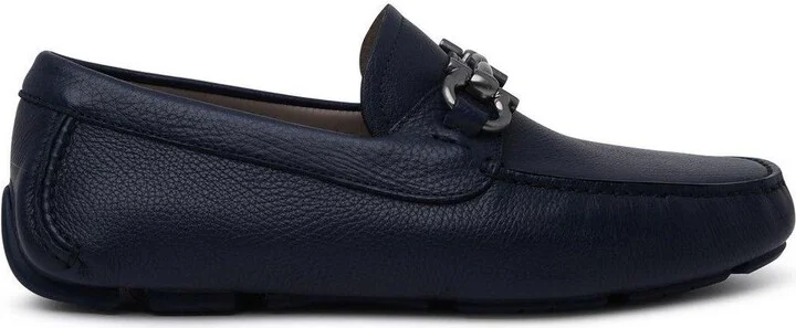 Gancini Plaque Loafers