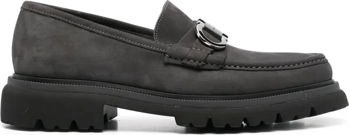 Gancini-plaque loafers
