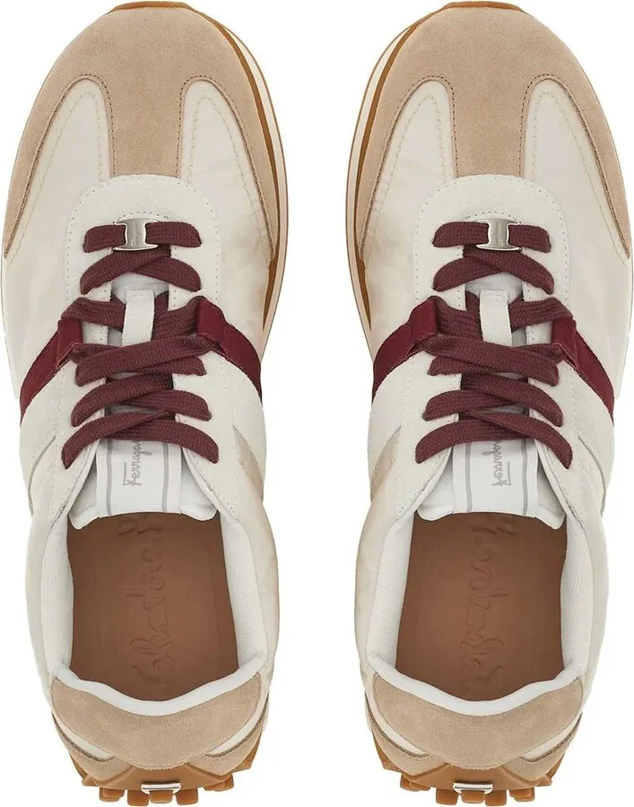 Gancini-plaque low-top sneakers - Image 4