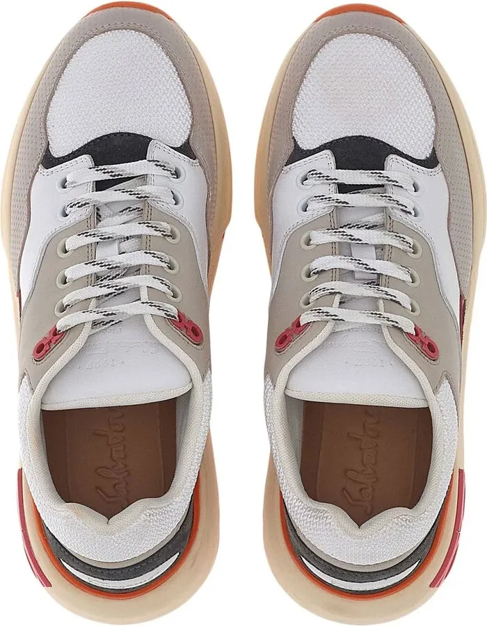 Gancini-plaque low-top sneakers - Image 4