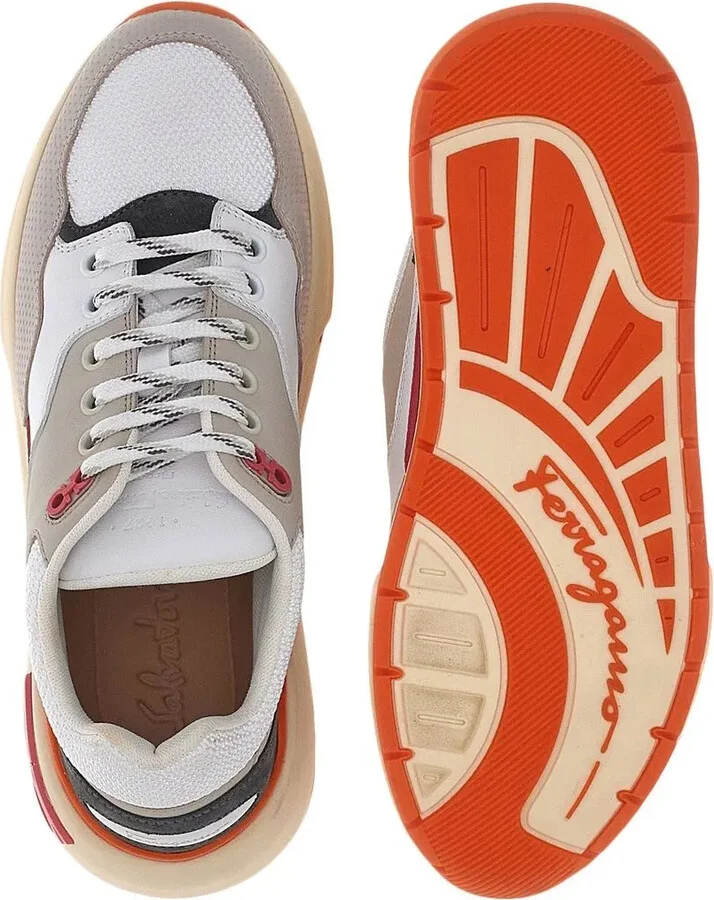 Gancini-plaque low-top sneakers - Image 5