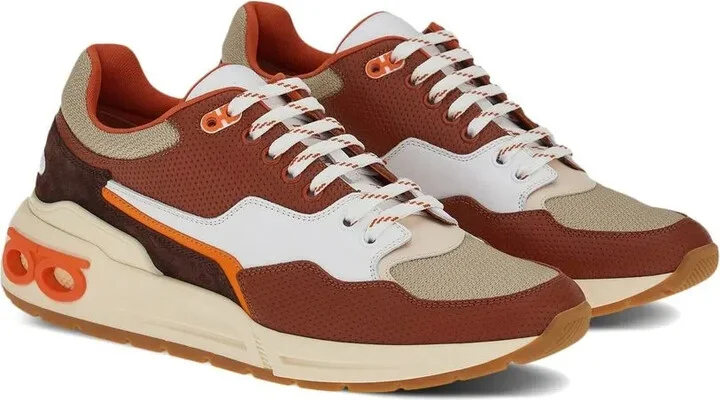Gancini-plaque low-top sneakers - Image 2