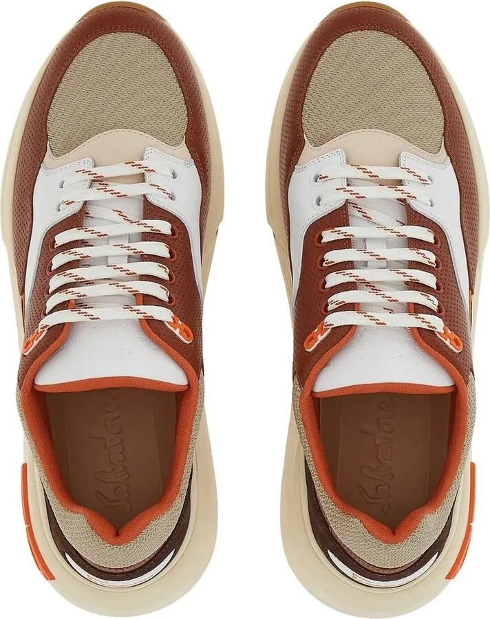 Gancini-plaque low-top sneakers - Image 4