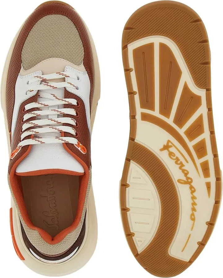 Gancini-plaque low-top sneakers - Image 5