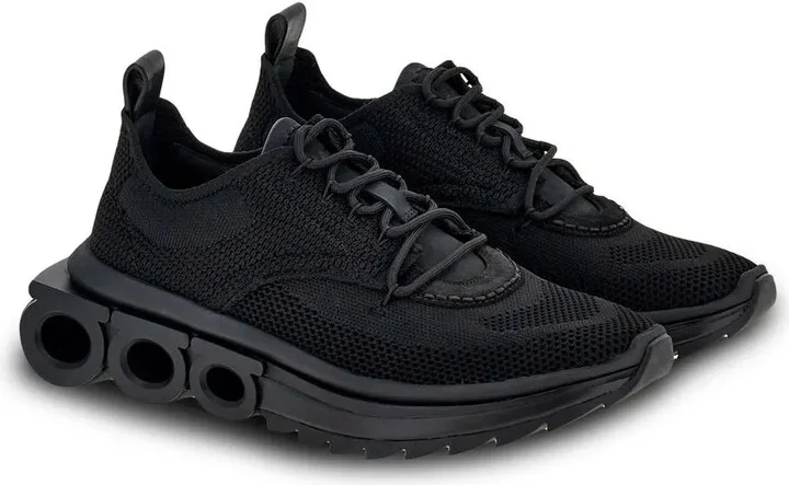 Gancini-plaque low-top sneakers - Image 2