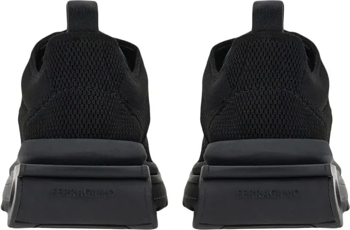 Gancini-plaque low-top sneakers - Image 3
