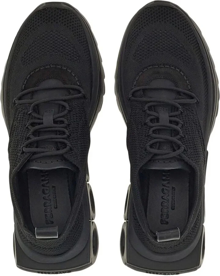 Gancini-plaque low-top sneakers - Image 4