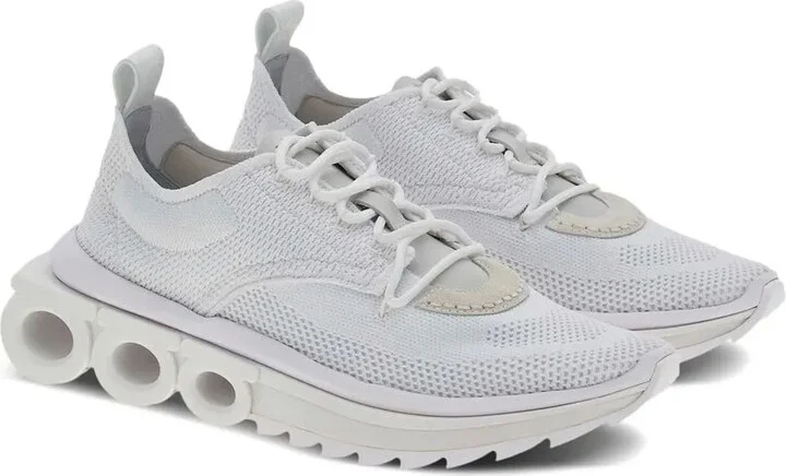 Gancini-plaque low-top sneakers - Image 2