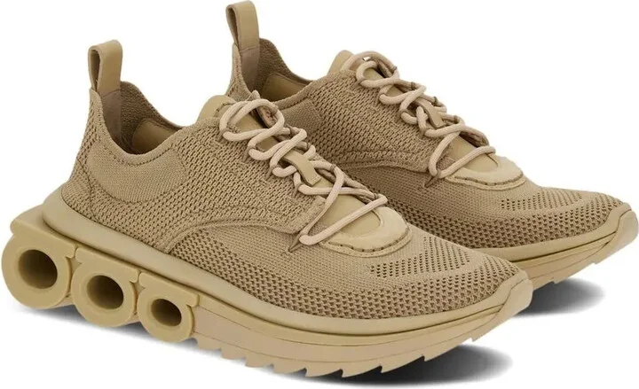 Gancini-plaque low-top sneakers - Image 2