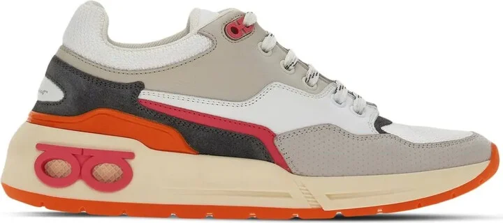 Gancini-plaque low-top sneakers