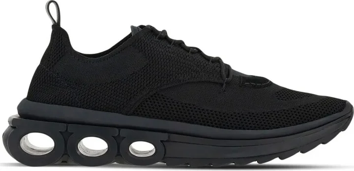 Gancini-plaque low-top sneakers