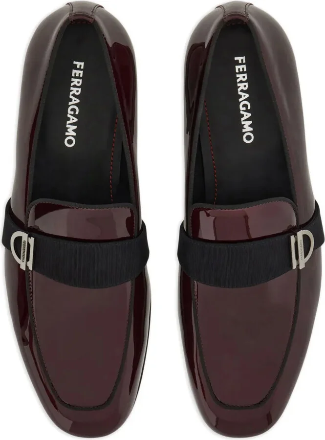 Gancini-plaque patent loafers - Image 3