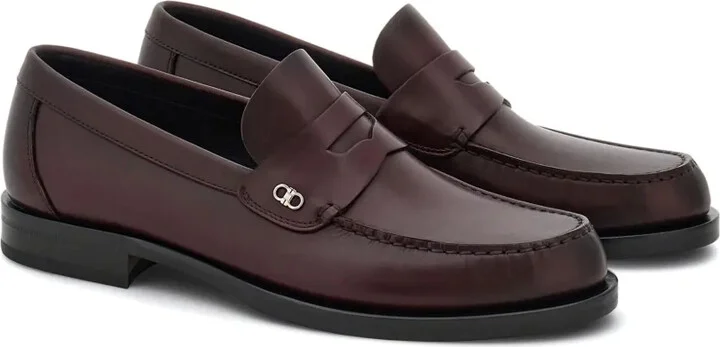 Gancini-plaque penny loafers - Image 2