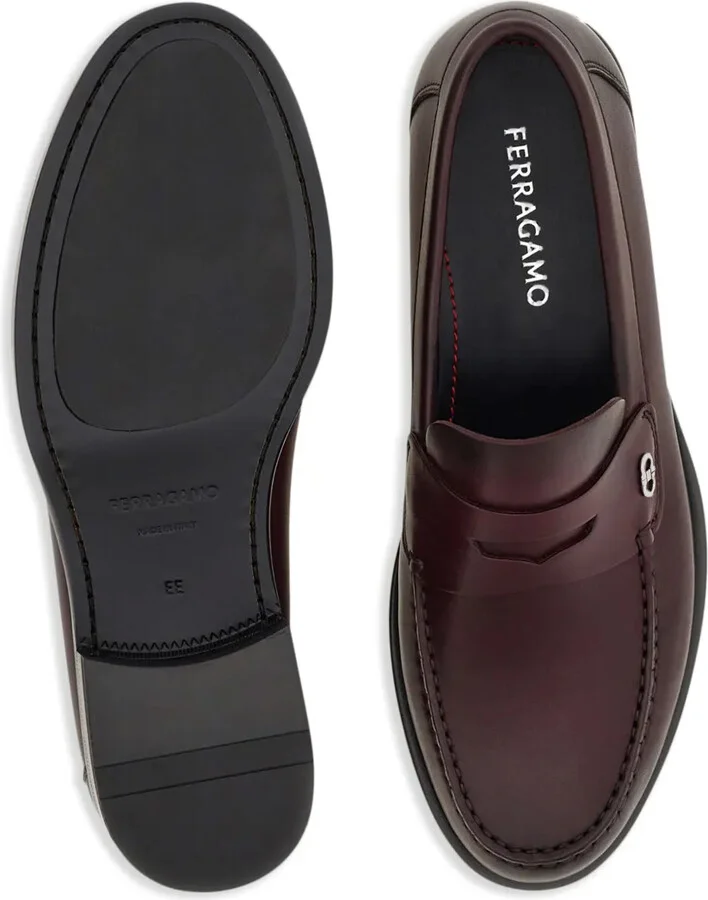 Gancini-plaque penny loafers - Image 5