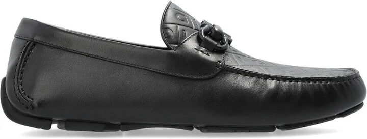 Gancini-plaque Slip-on Loafers