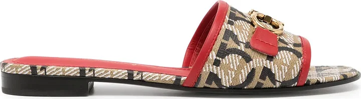 Gancini-print 20mm mules