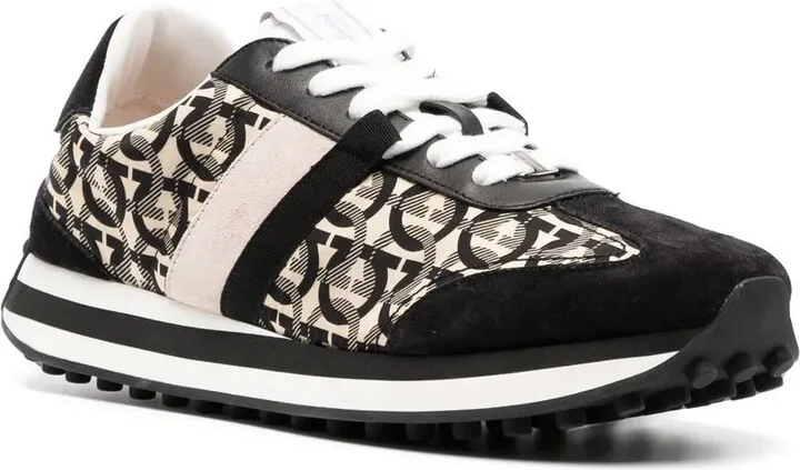 Gancini-print low-top sneakers - Image 2