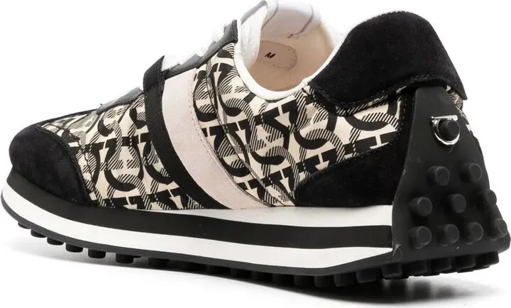 Gancini-print low-top sneakers - Image 3