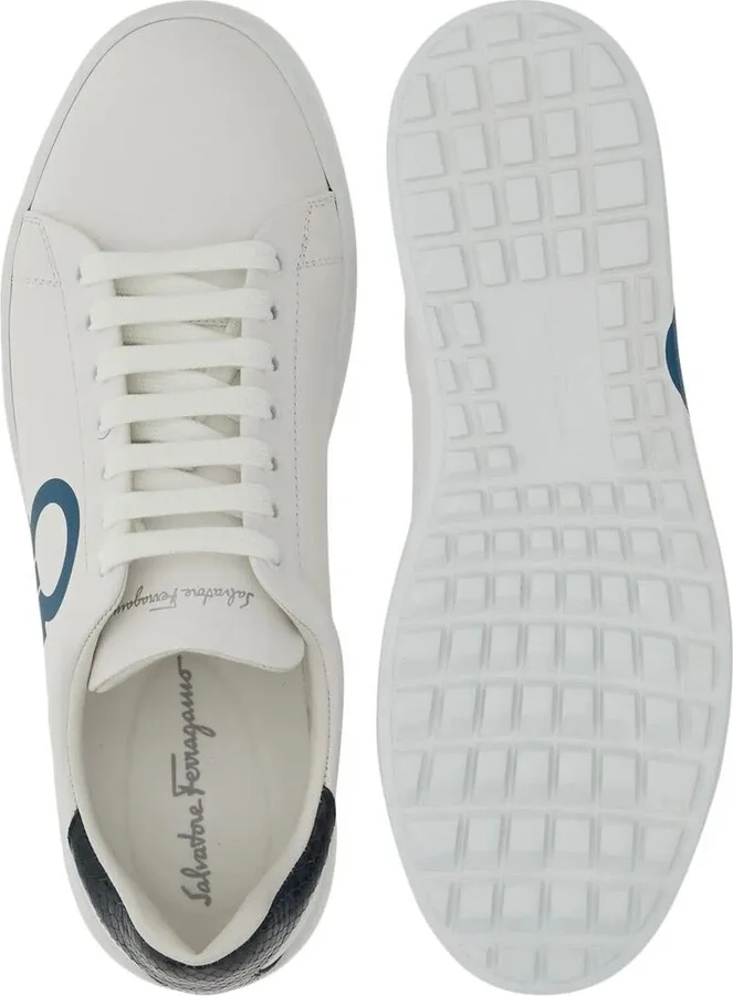 Gancini-print low-top sneakers - Image 5