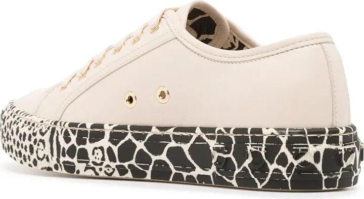 Gancini printed-sole sneakers - Image 3