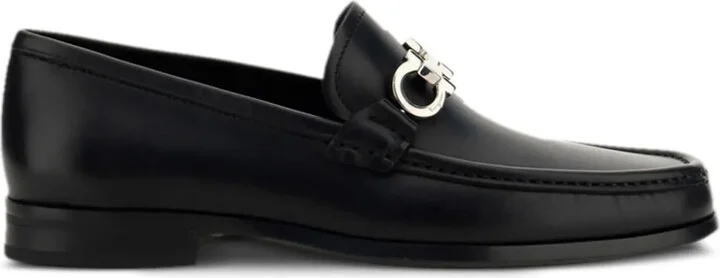 Gancini Reversible Bit loafers